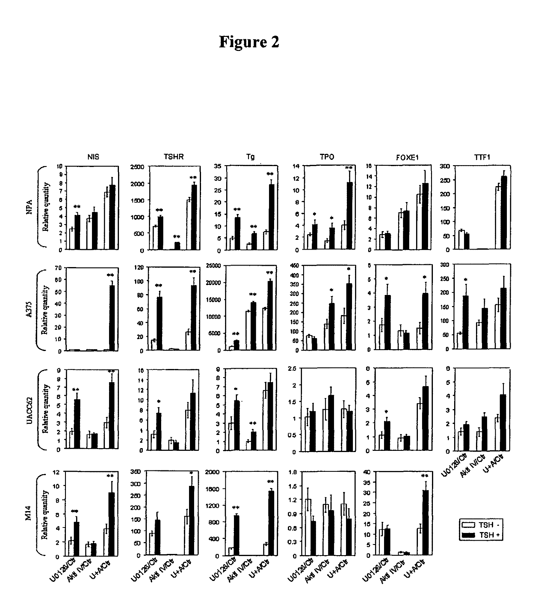 Induction of thyroid iodide-handling gene expression in human cancers