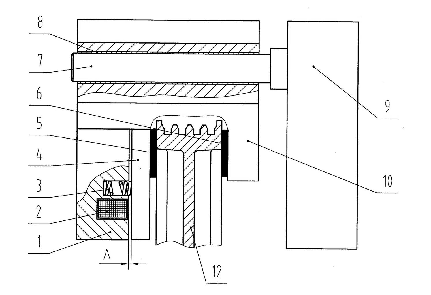 Electromagnetic caliper type brake