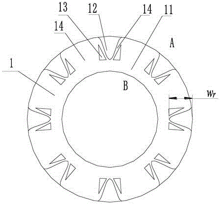 Cosine curve mechanical seal end surface structure