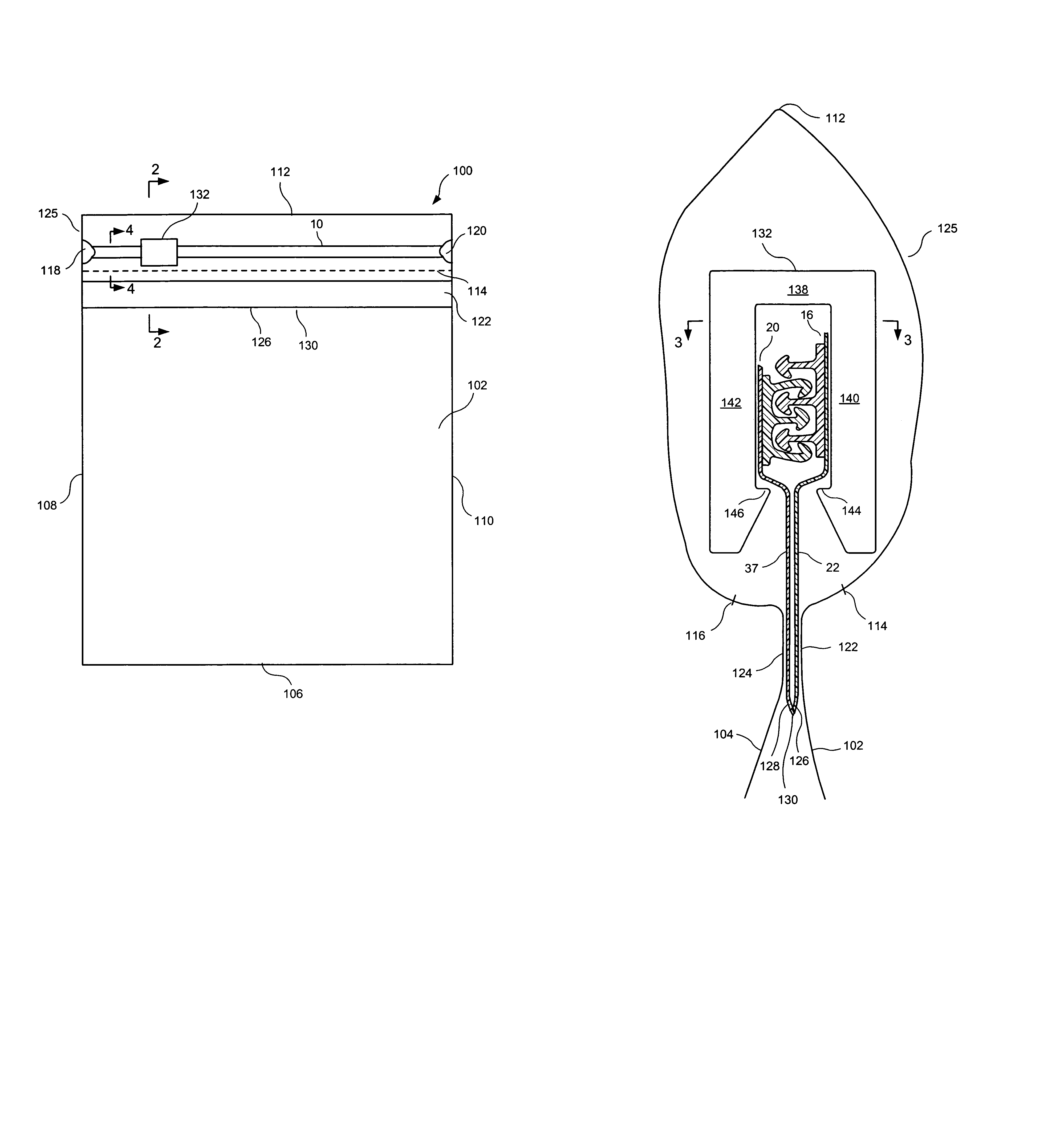 Variable alignment slider zipper for reclosable bags