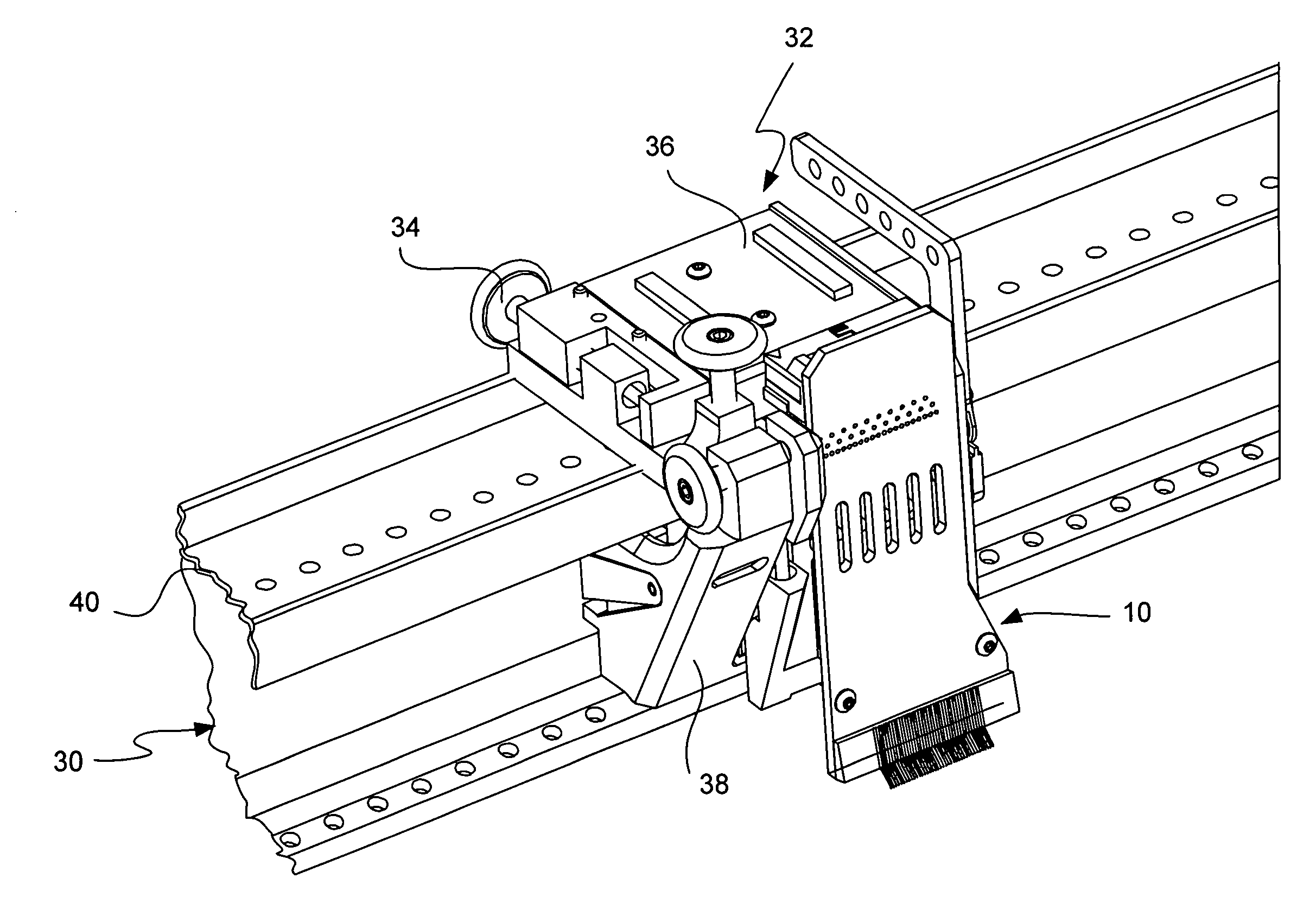 Vertical probe card and air cooled probe head system