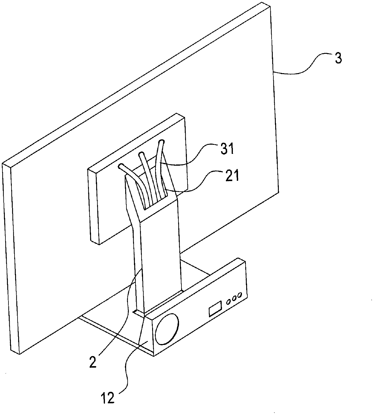 Sound box base device for display