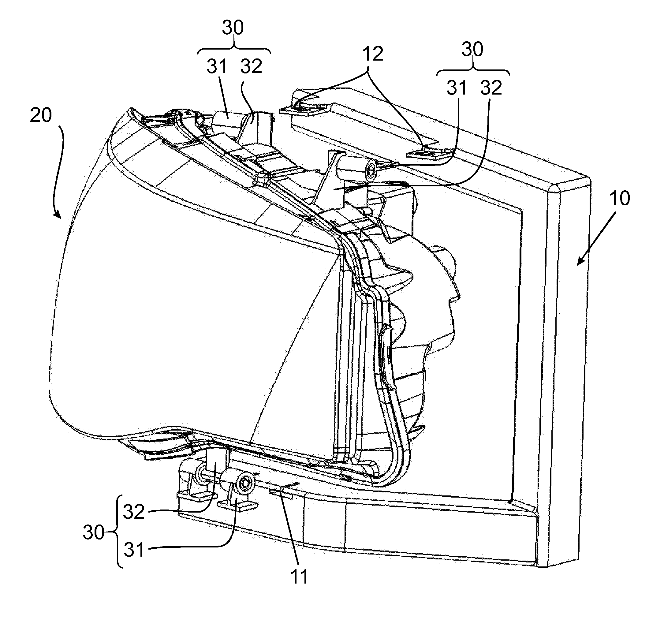 Joining arrangement for joining a first joining partner to a second joining partner of a vehicle