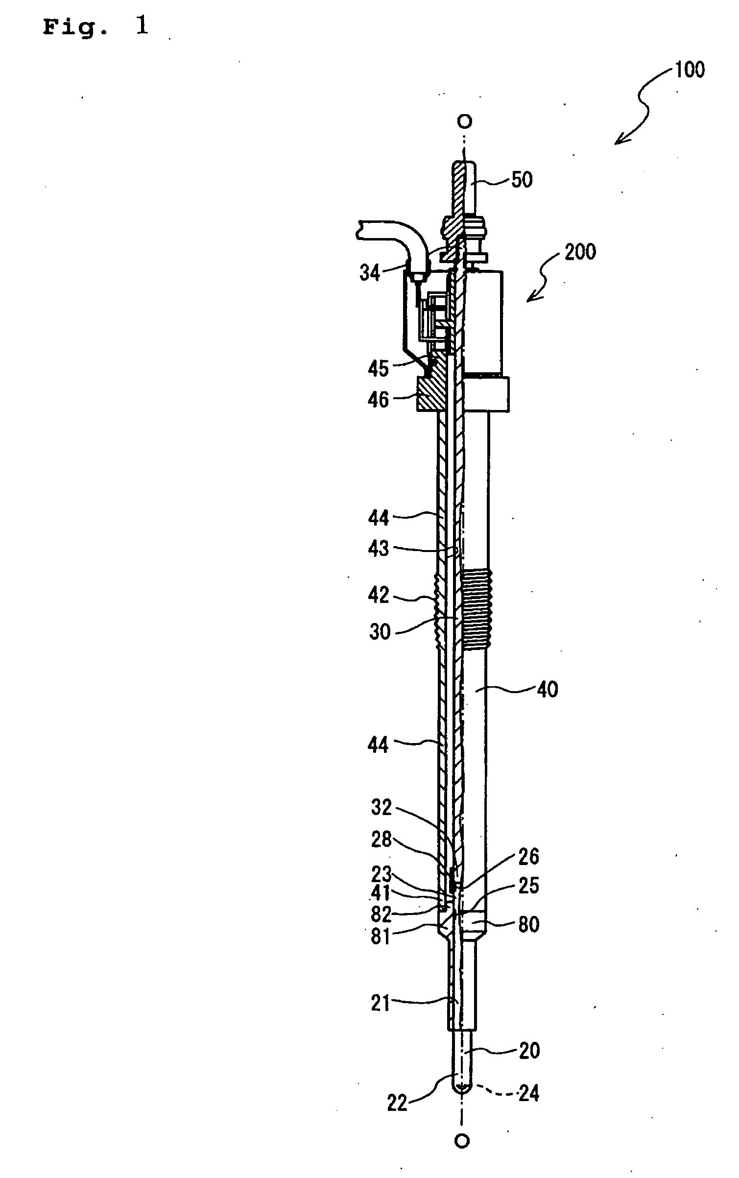 Combustion pressure sensor and glow plug including the same