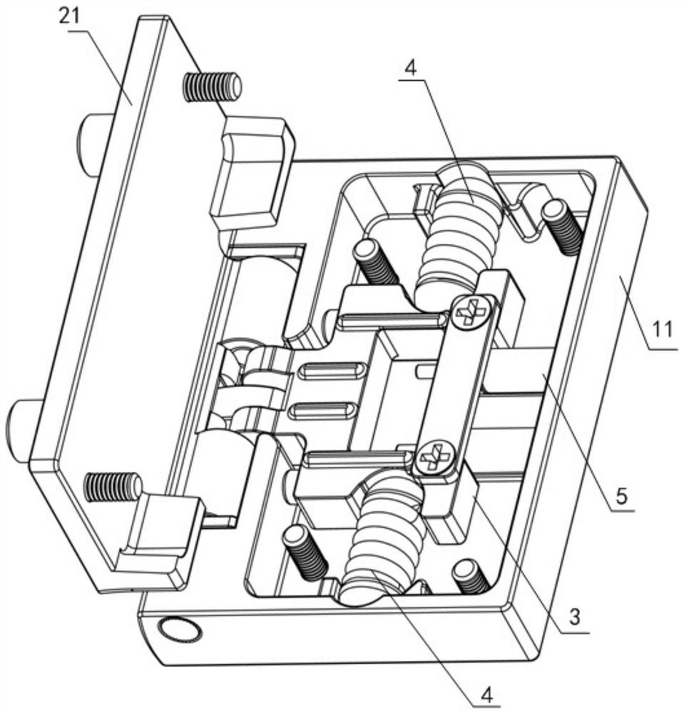 Asymmetric buffer hinge and door