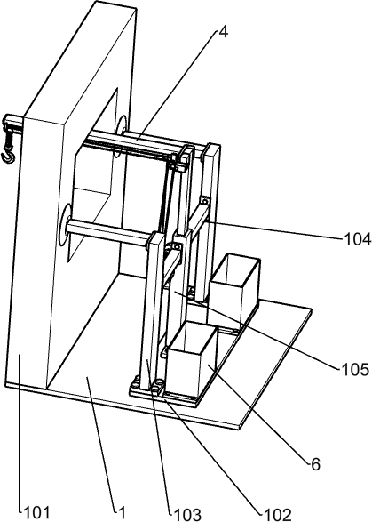 Building decoration material lifting device convenient to assemble