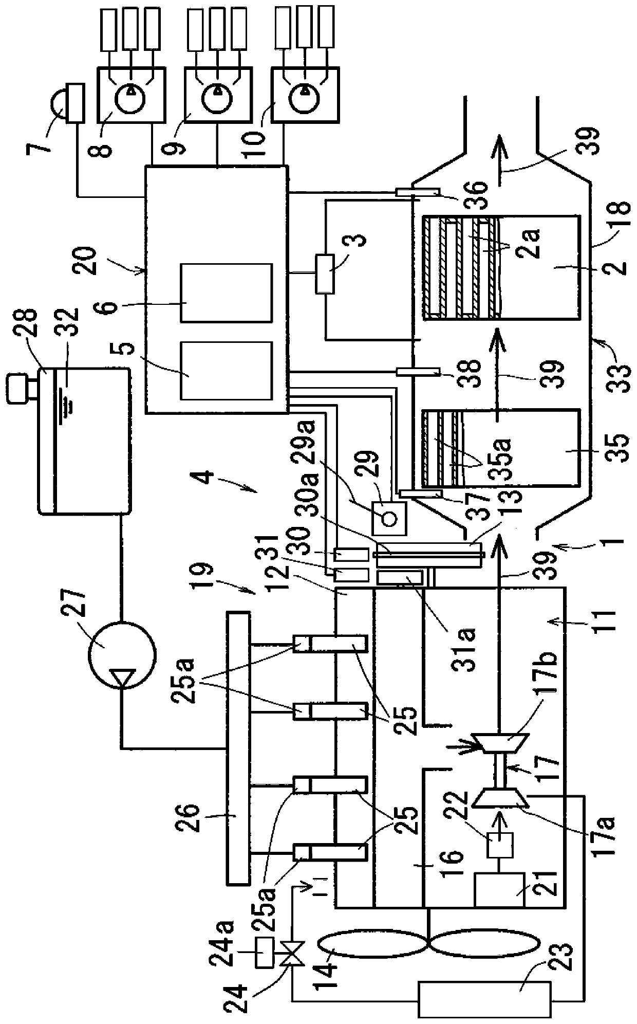 Exhaust treatment device for diesel engine