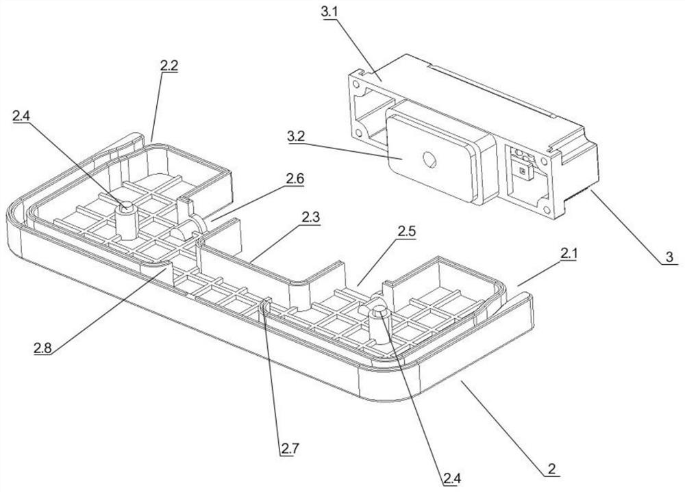 Thin sound box with double phase guide tubes