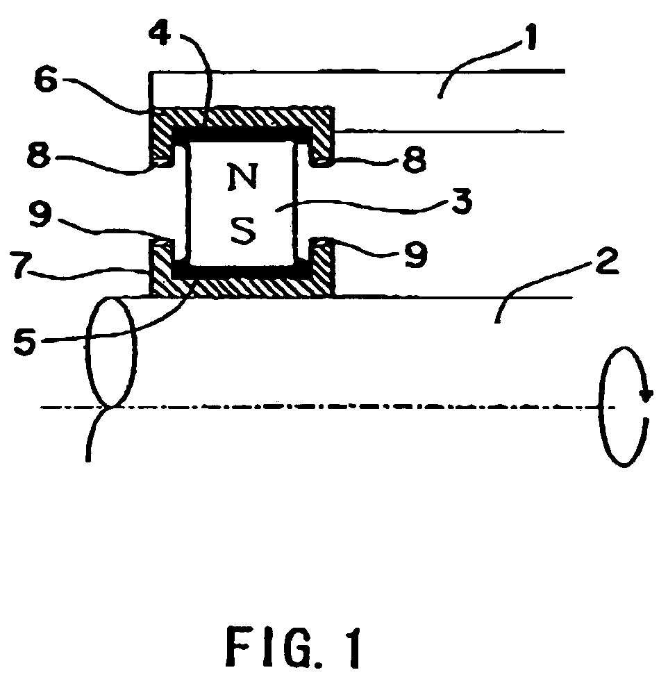 Magnetic fluid seal device