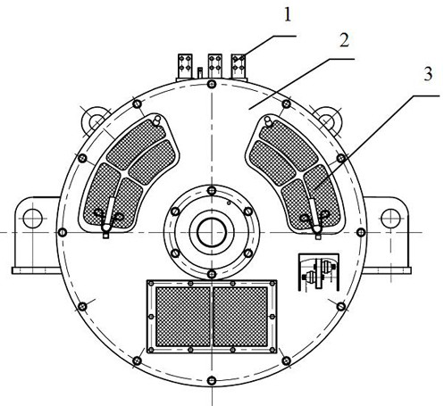 Install the waterproof wave-opening self-ventilated main generator of the internal combustion train under the car