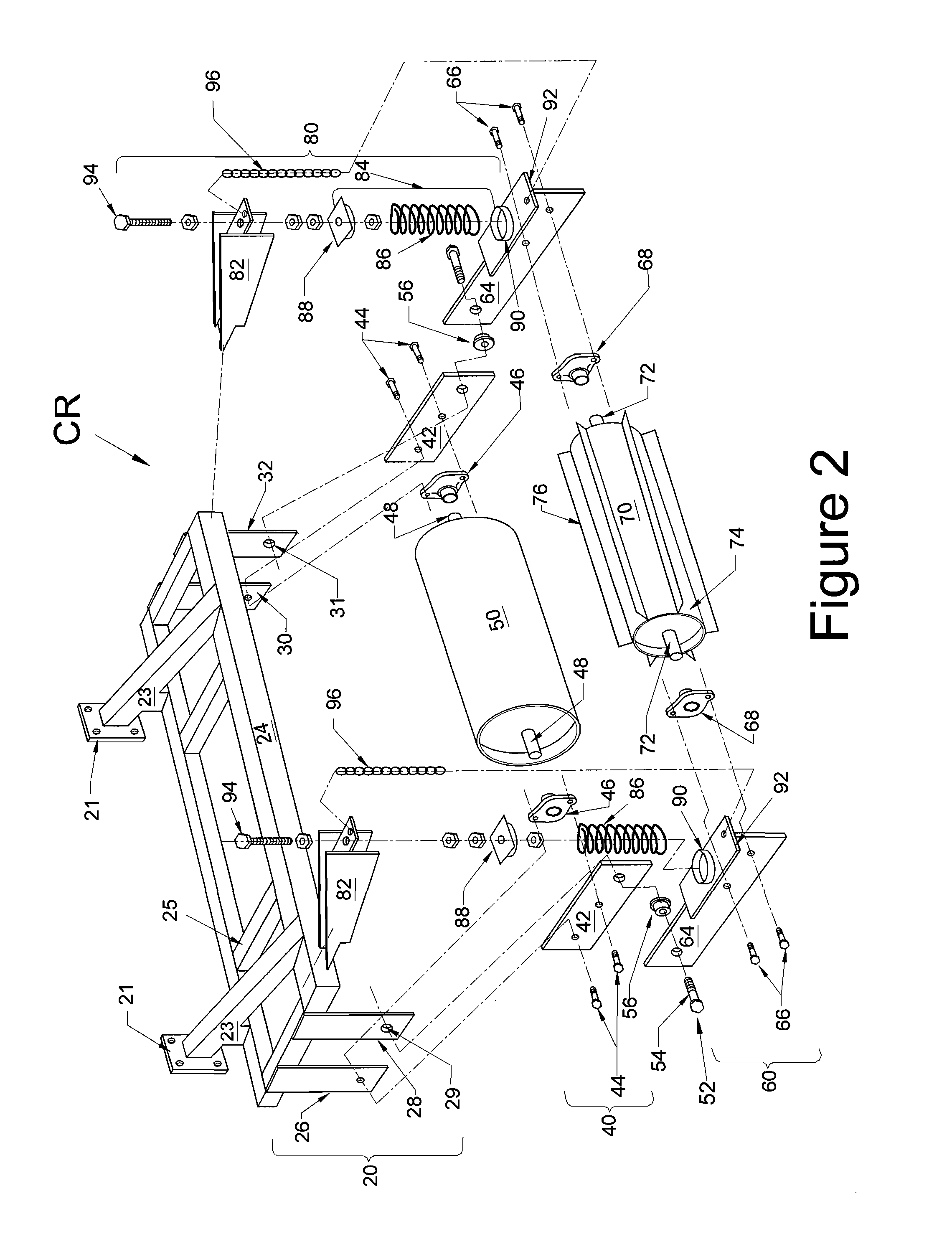 Multistage crop roller