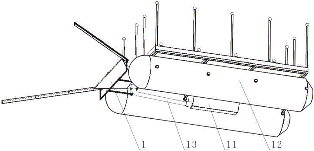 Process and device for emergent salvage of algae bloom