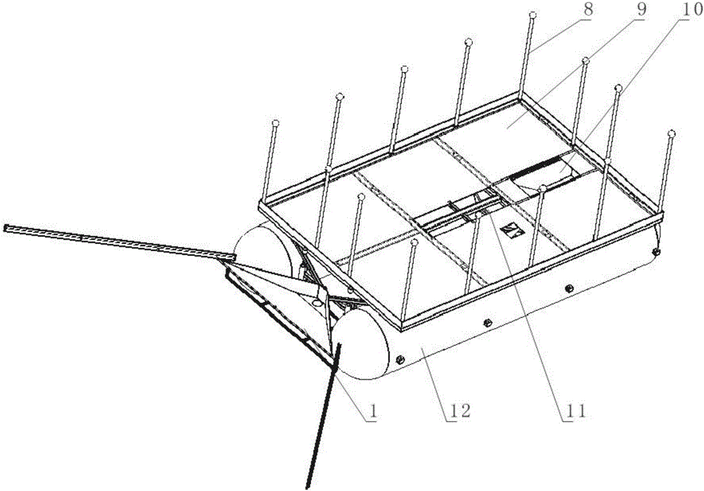 Process and device for emergent salvage of algae bloom