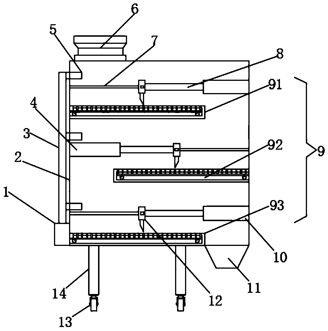 Drying machine for biological feed processing