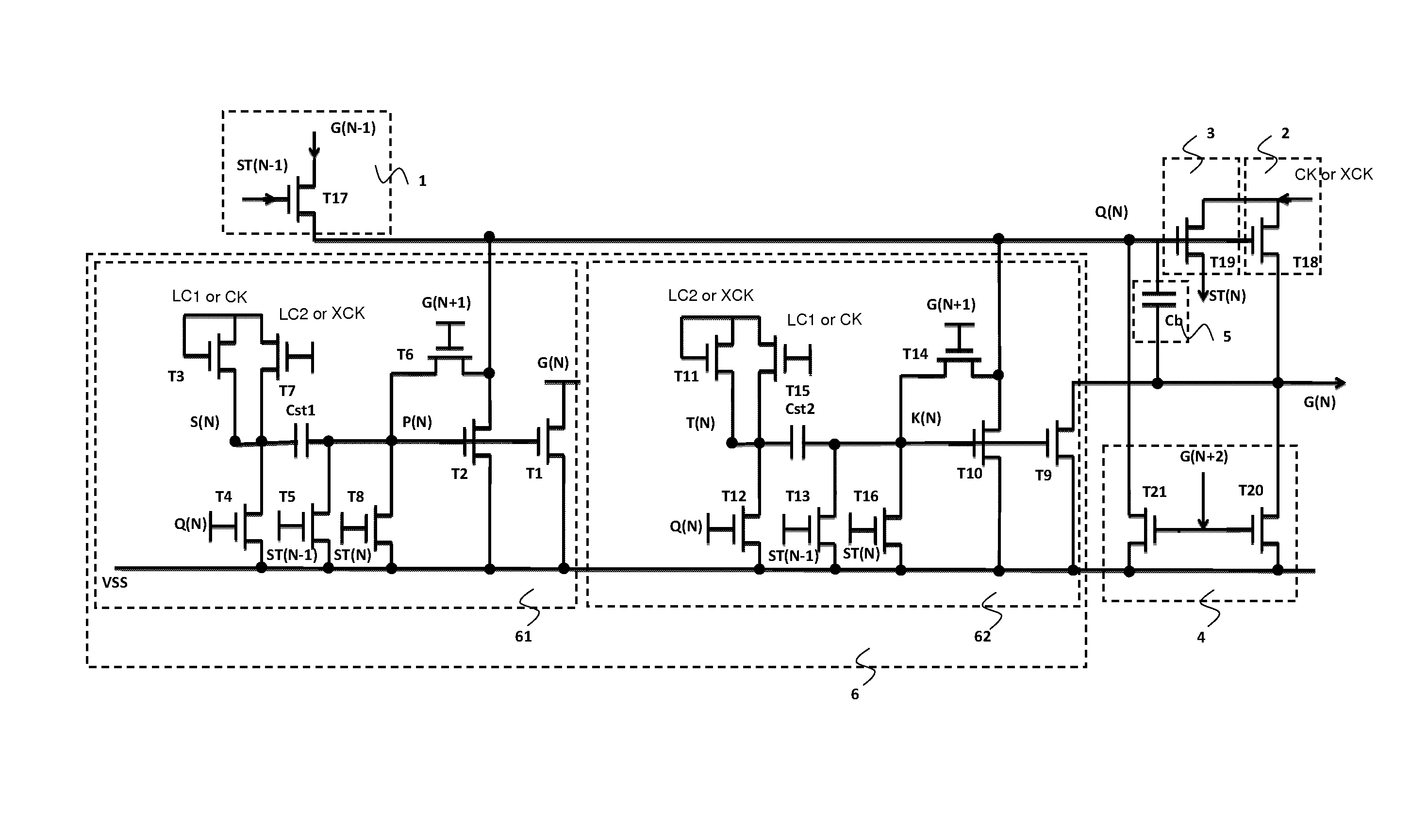 Self-compensating gate driving circuit