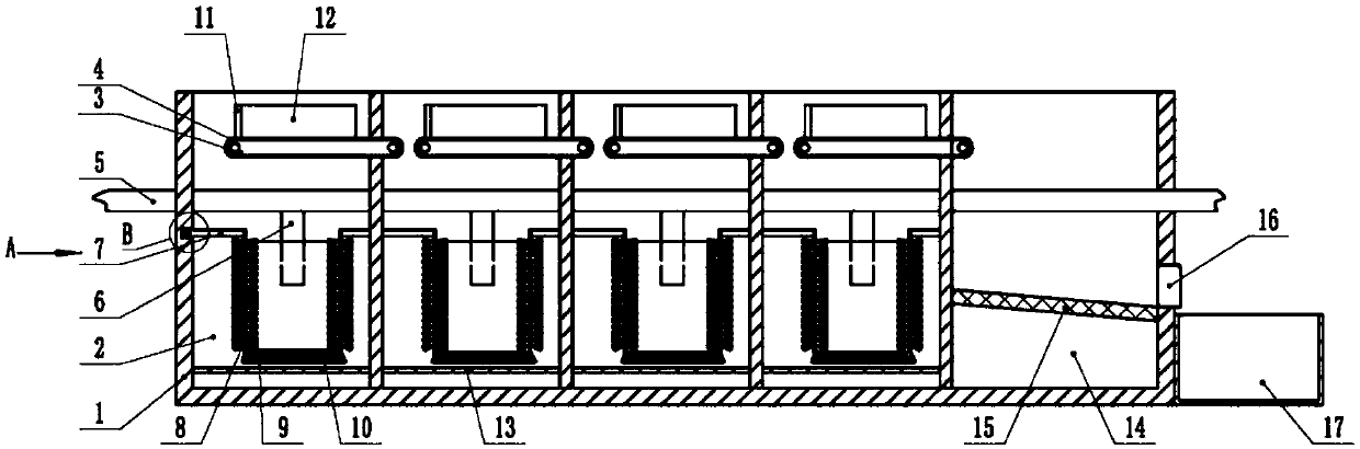 Processing device for pickled ginger