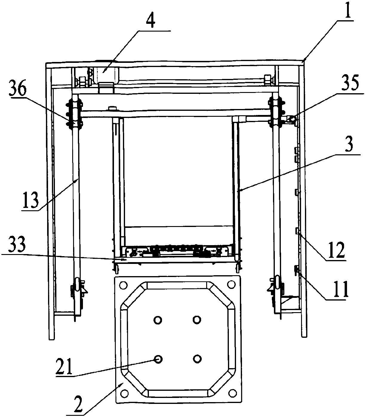 Automatic mud scraping device