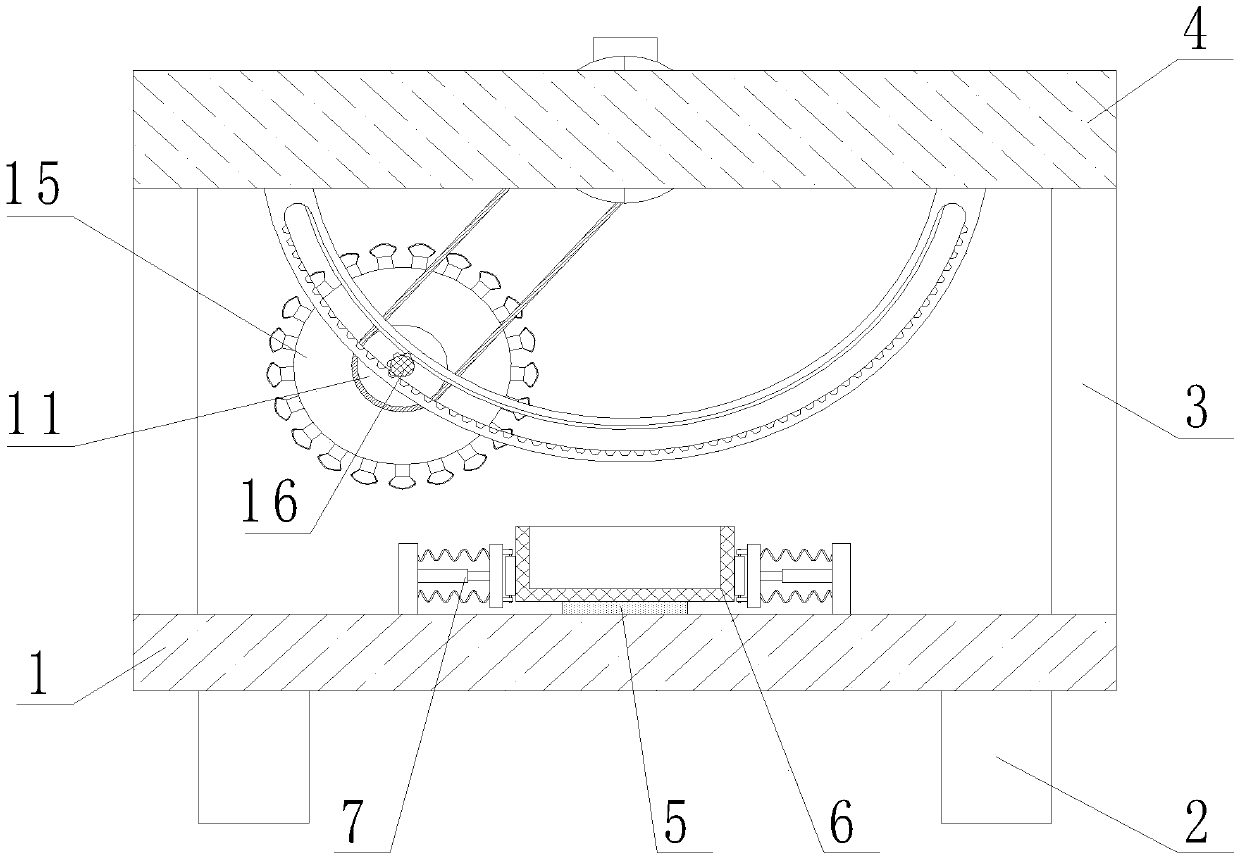 Fixing and cutting device for bridge frames