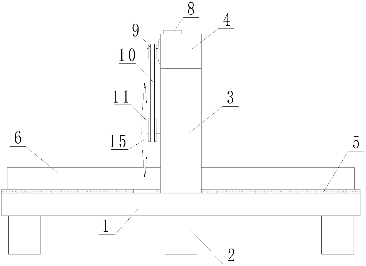 Fixing and cutting device for bridge frames