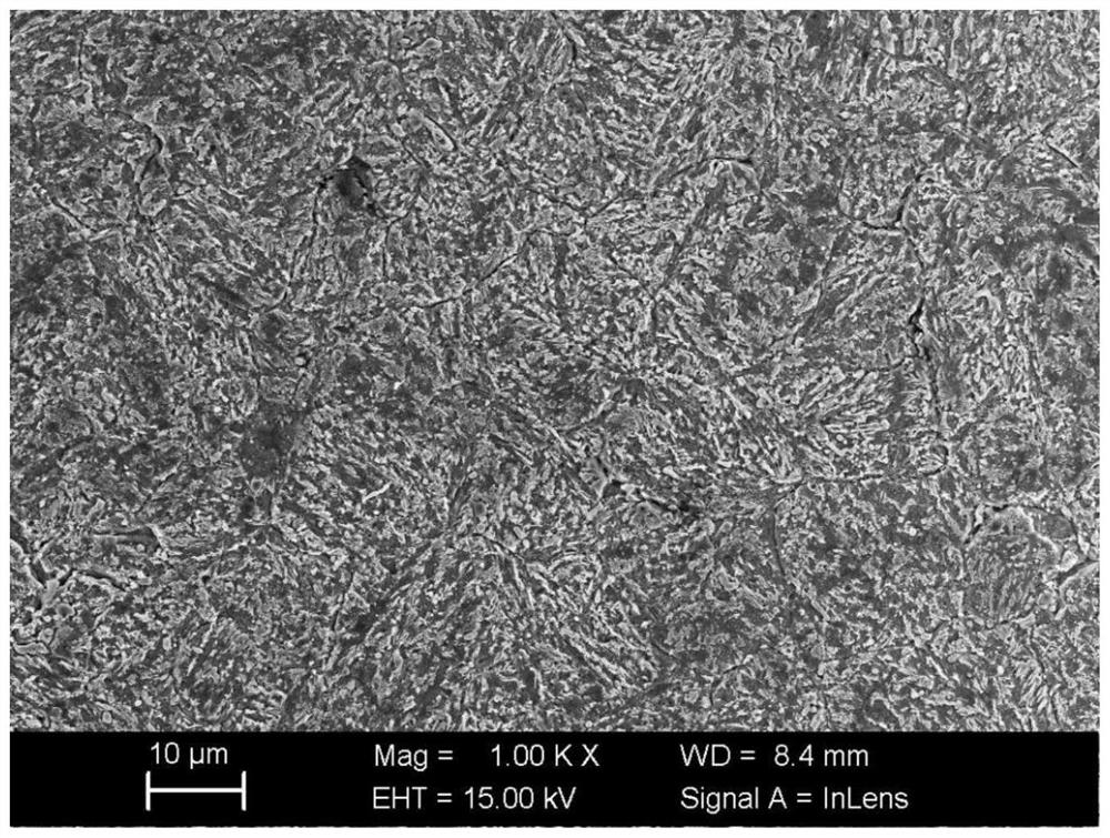 Short-process bainite hot working die and preparation method thereof