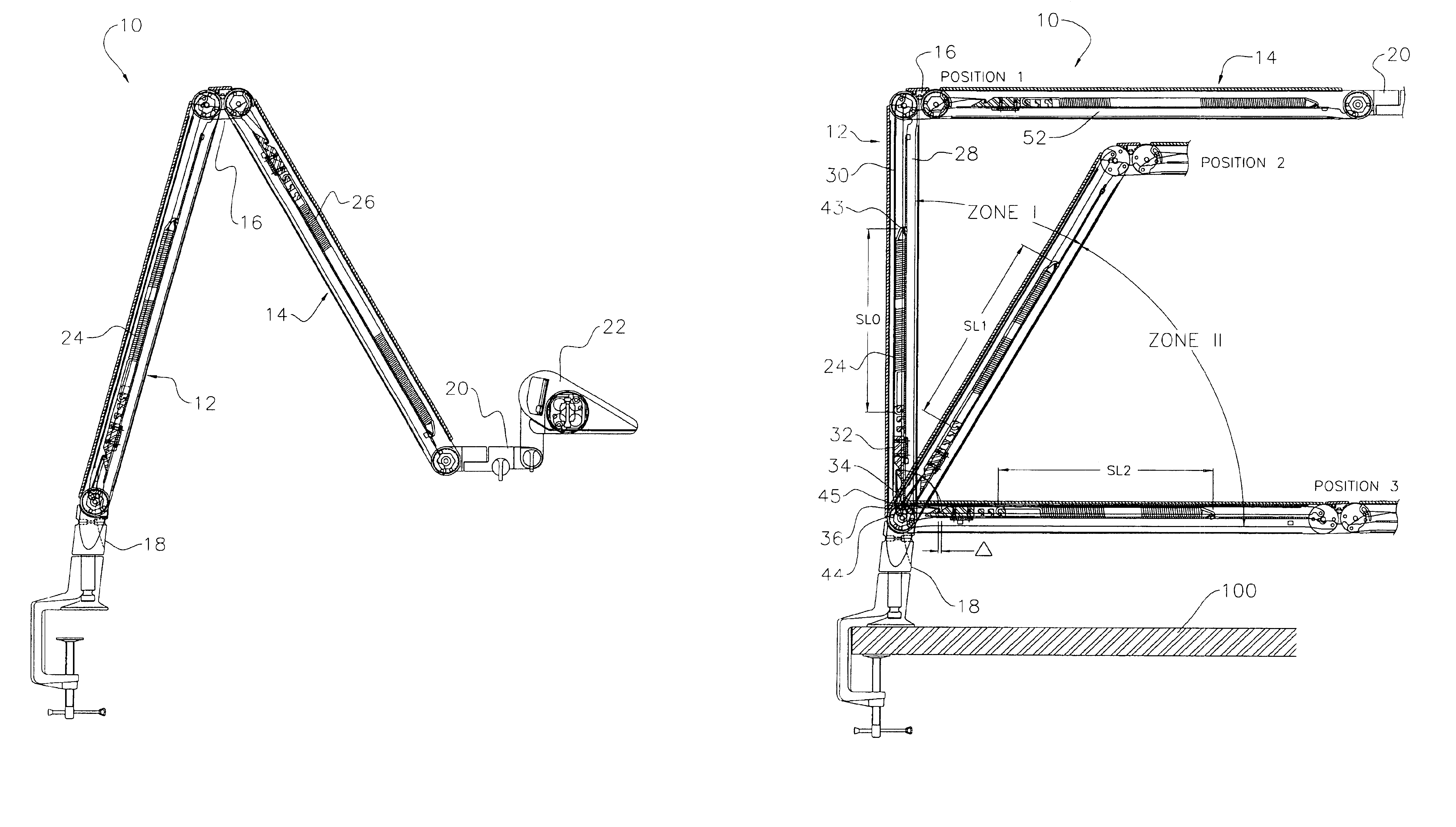 Equipoise arm assembly