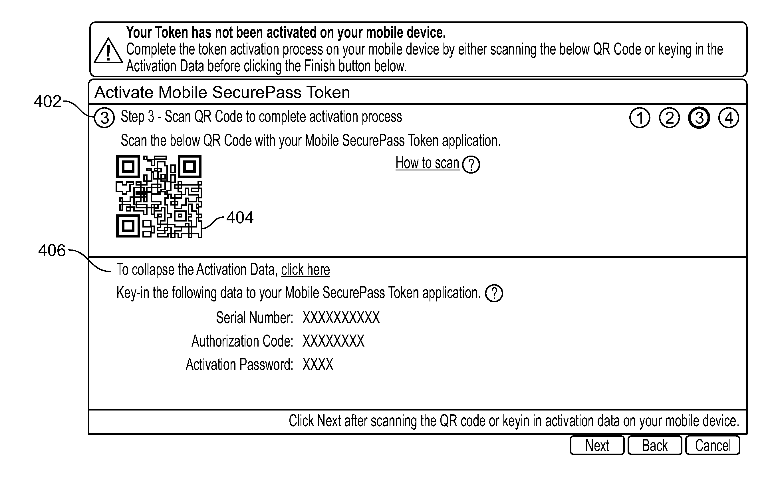 Method and apparatus for integrating a dynamic token generator into a mobile device