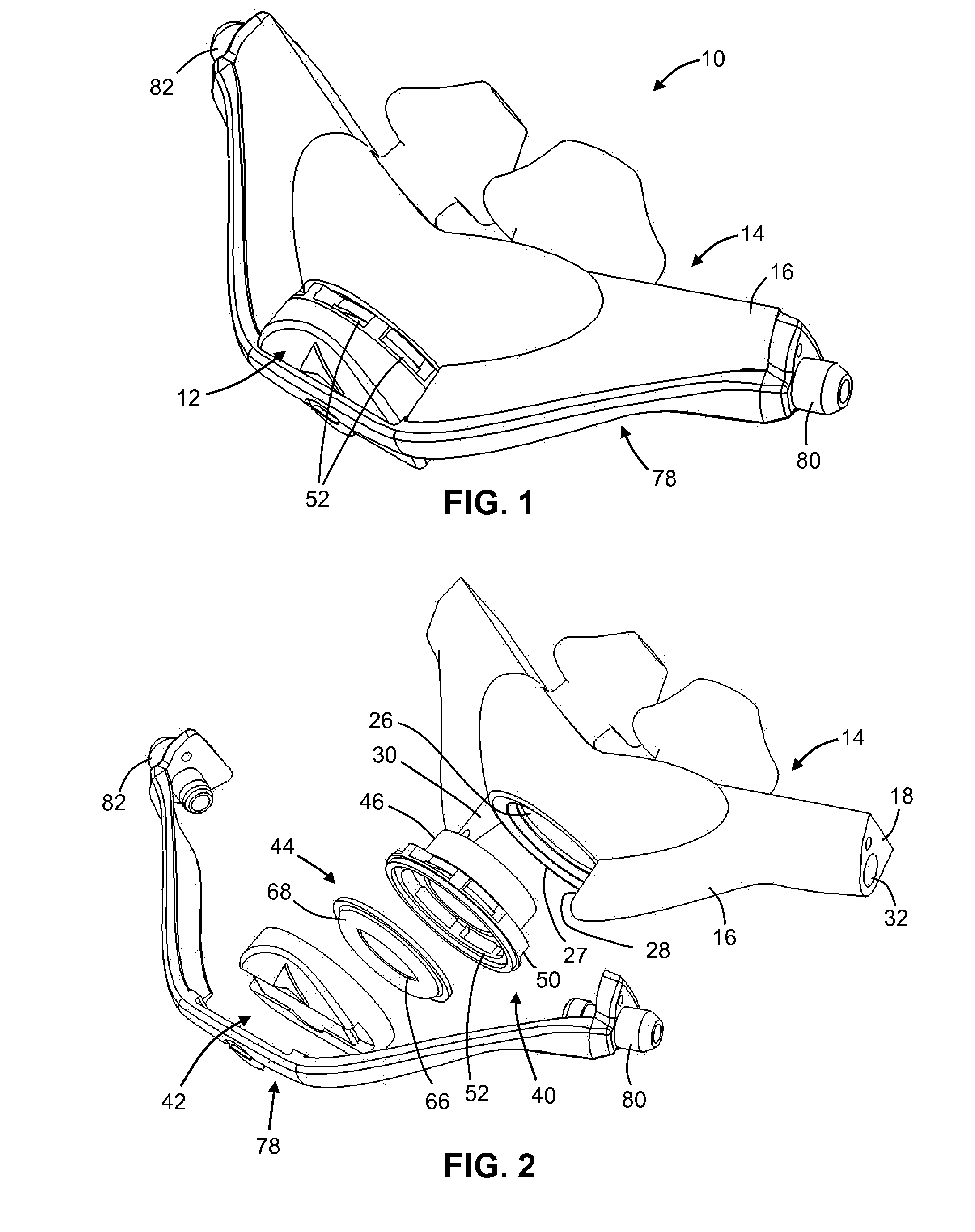 Ventilation mask with integrated piloted exhalation valve