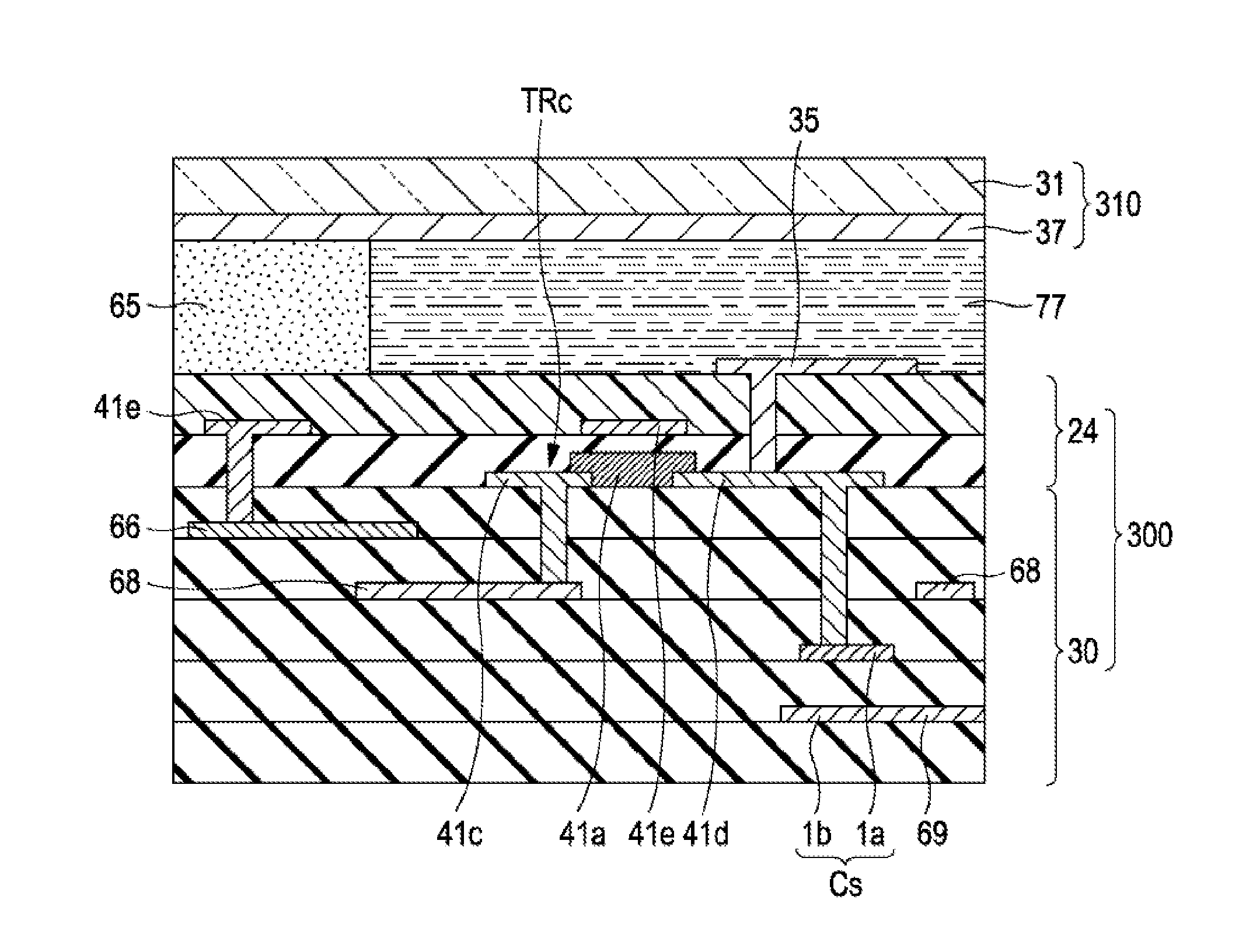 Thin-film transistor forming substrate, semiconductor device, and electric apparatus