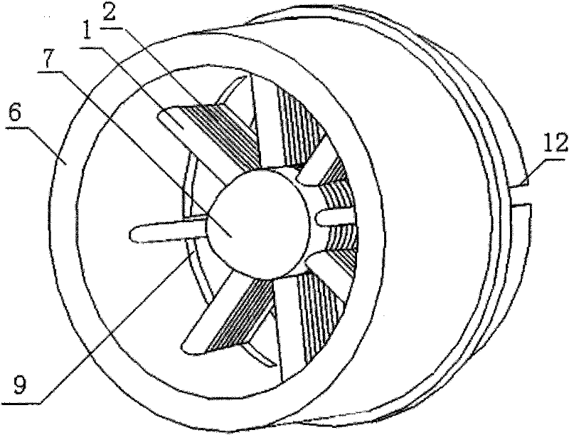 Differential guide vane section and guide vane adjusting device for vane compressor