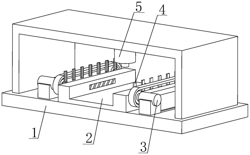 Machining equipment of aluminum alloy extrusion parts and machining technology of aluminum alloy extrusion parts