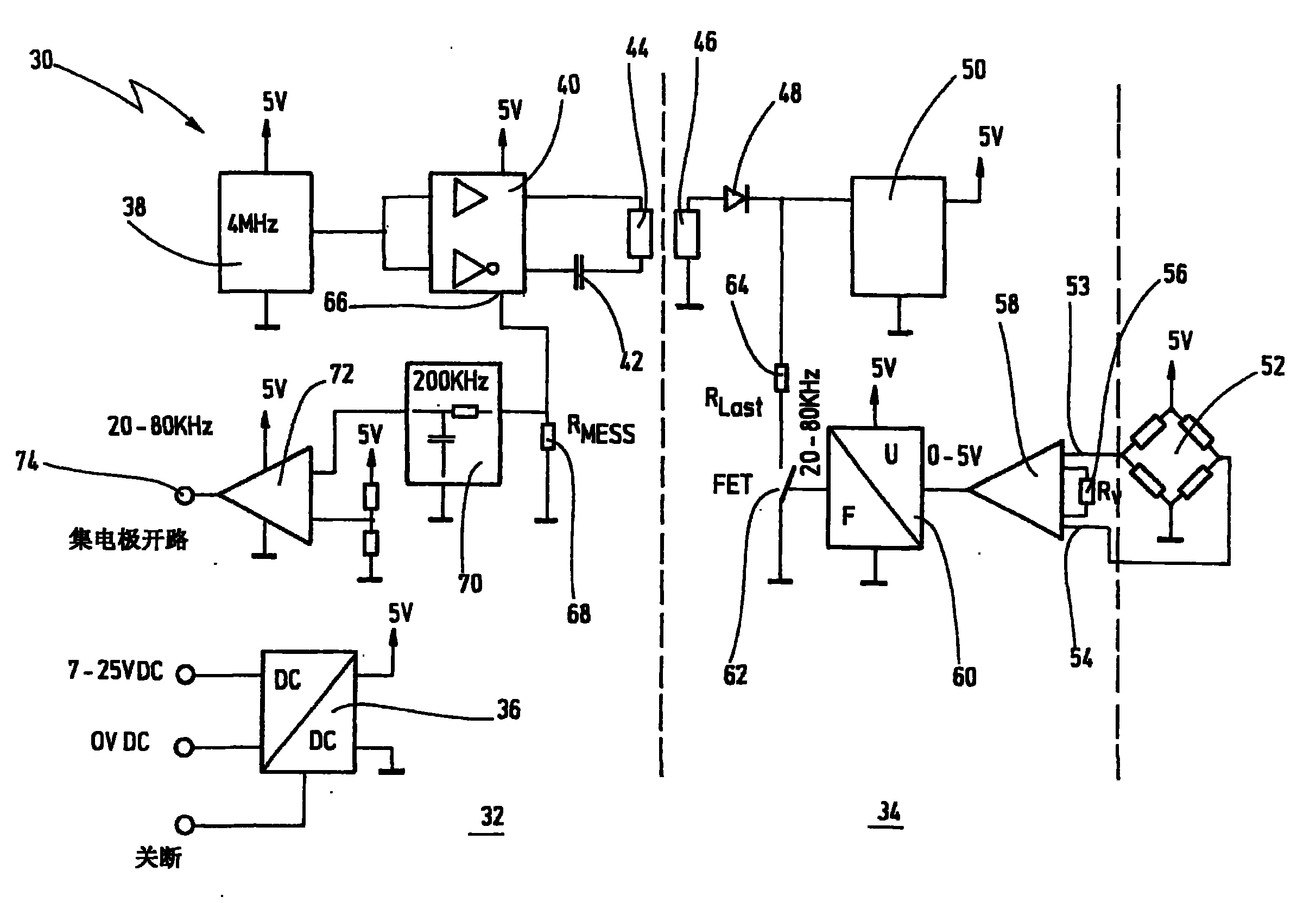 Electric tool with a contactless torque measurement device and method for measuring the torque of an electric tool