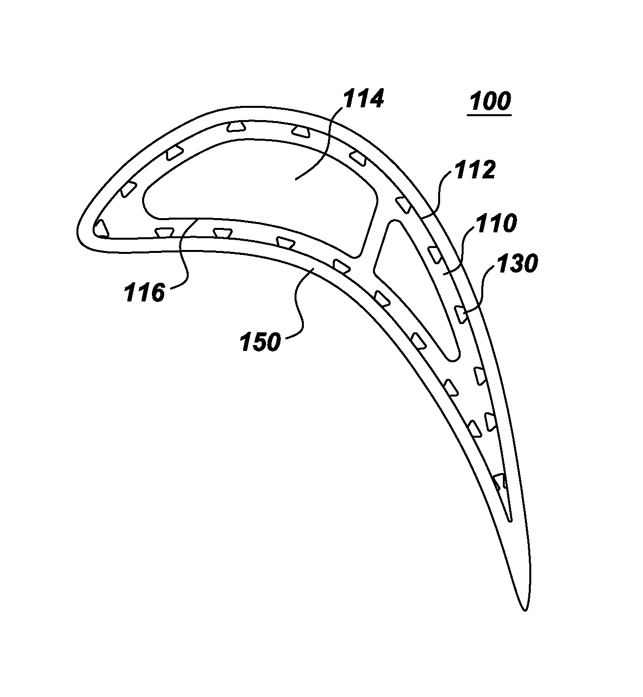 Components with re-entrant shaped cooling channels and methods of manufacture