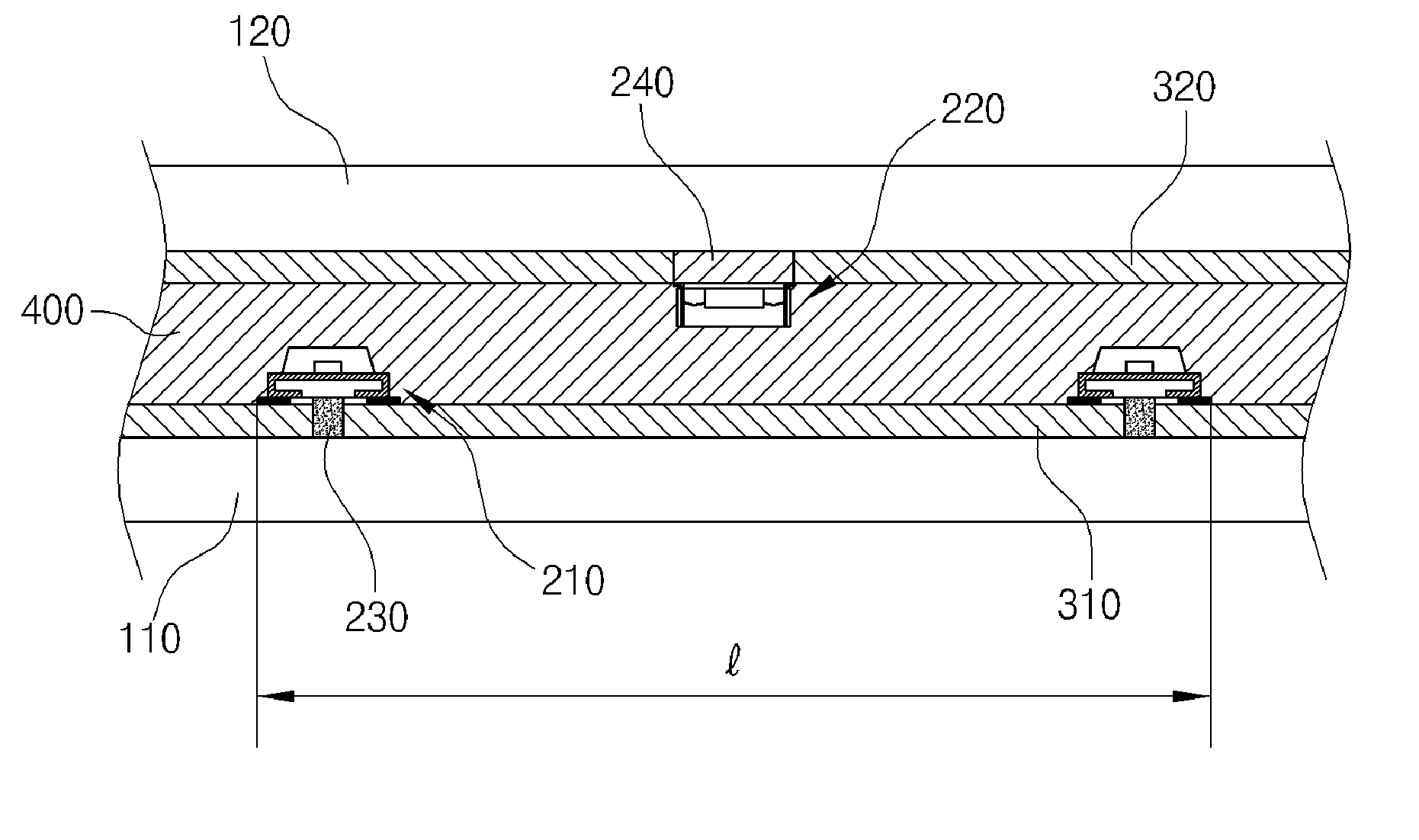 Transparent electronic display board and method for manufacturing same