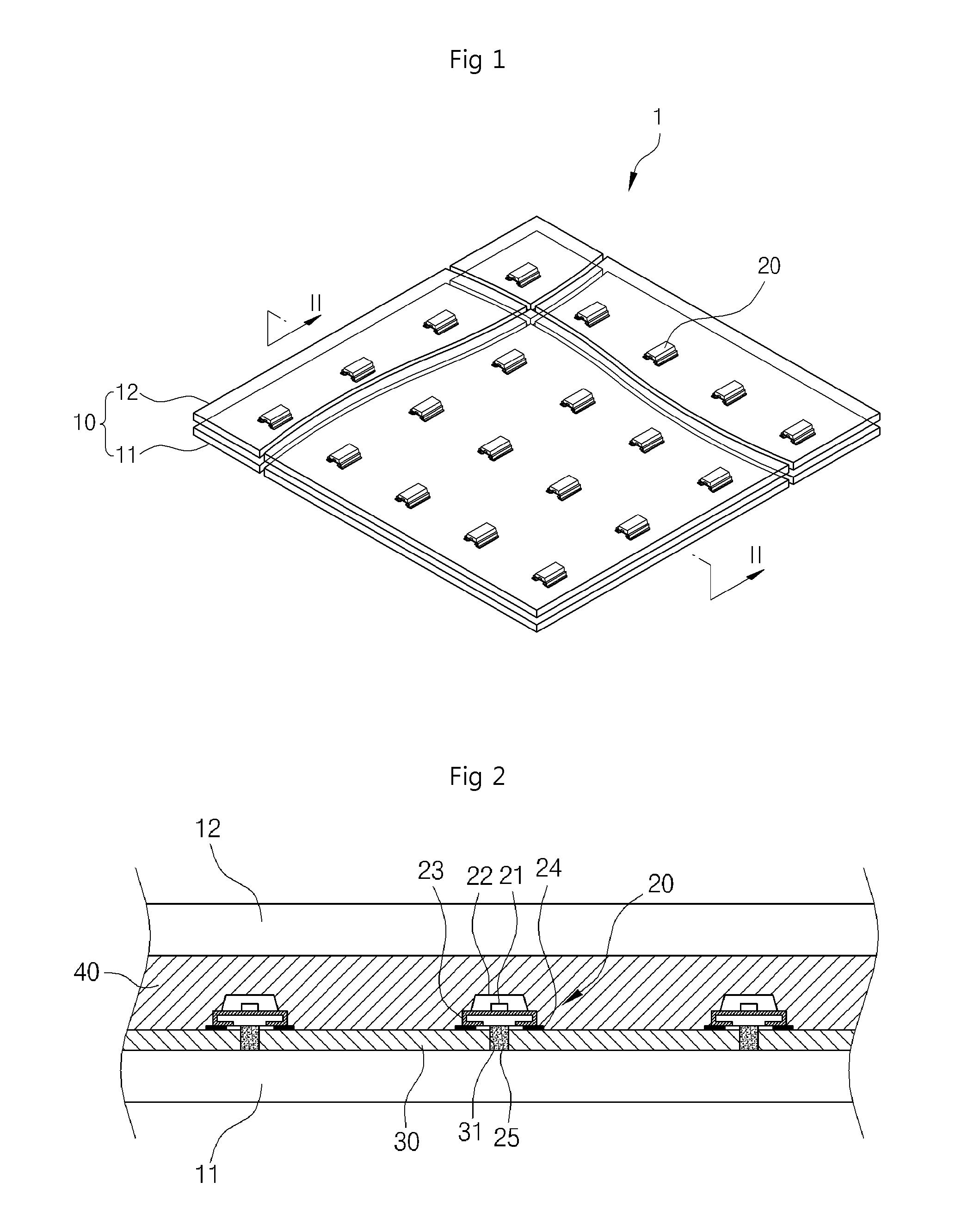 Transparent electronic display board and method for manufacturing same