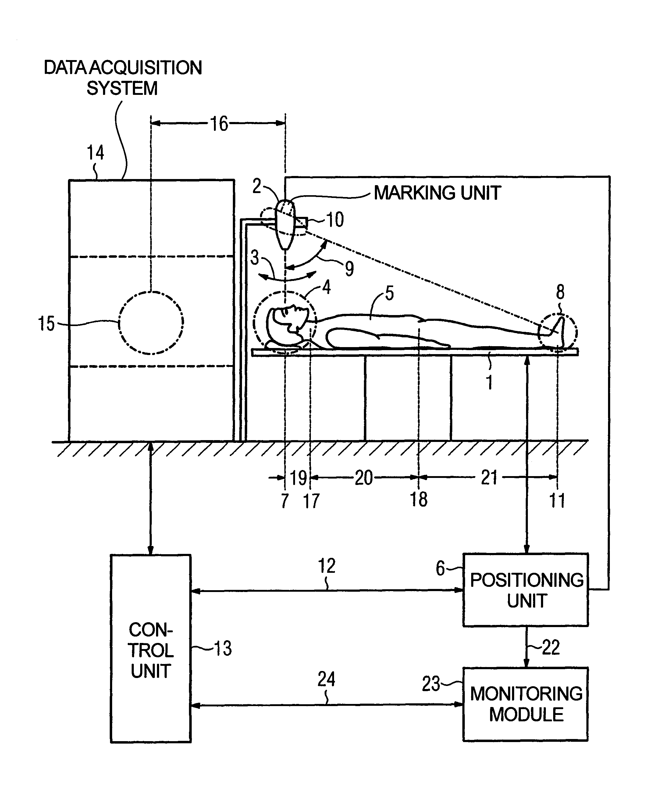 Magnetic resonance apparatus with a positioning unit