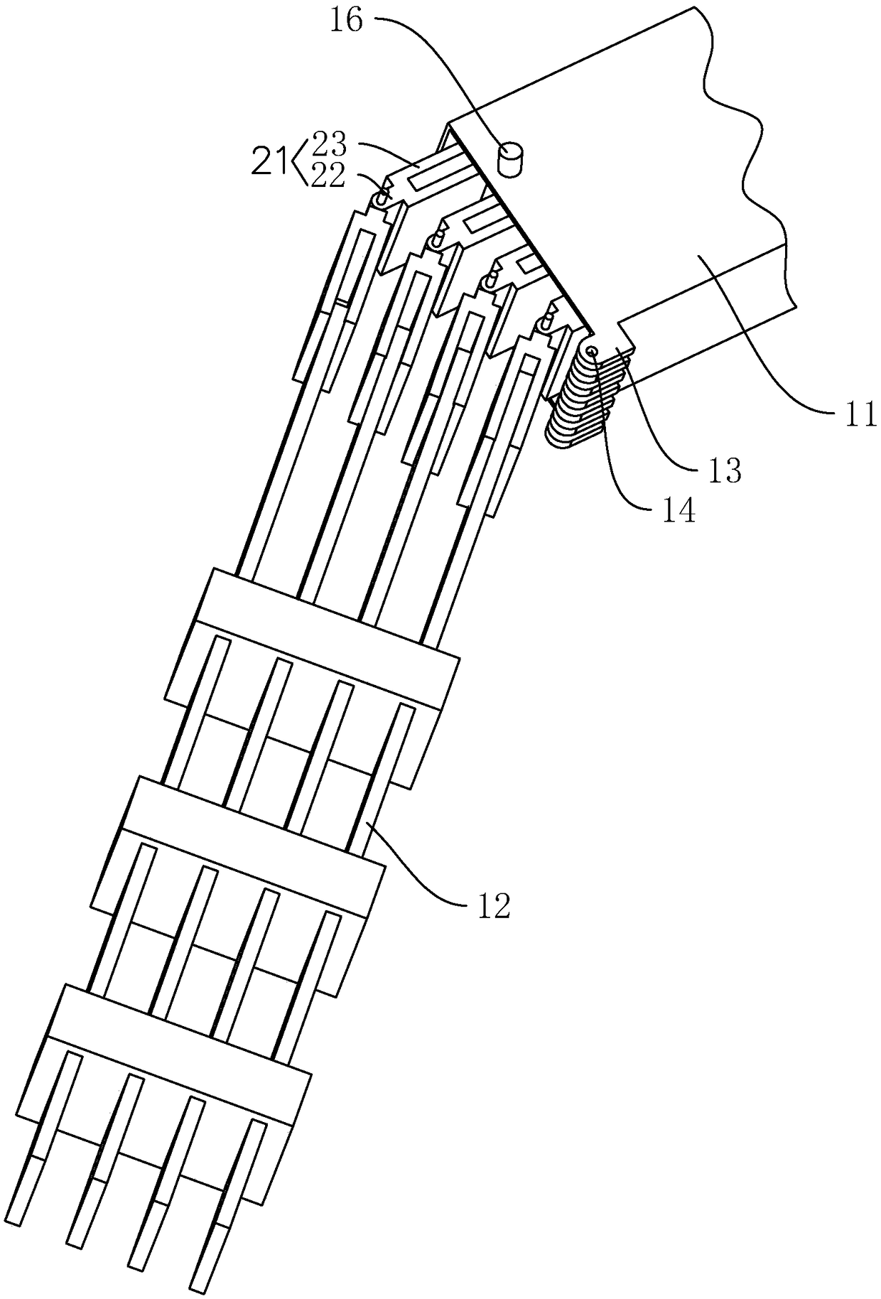 Turning angle-adjustable bus duct