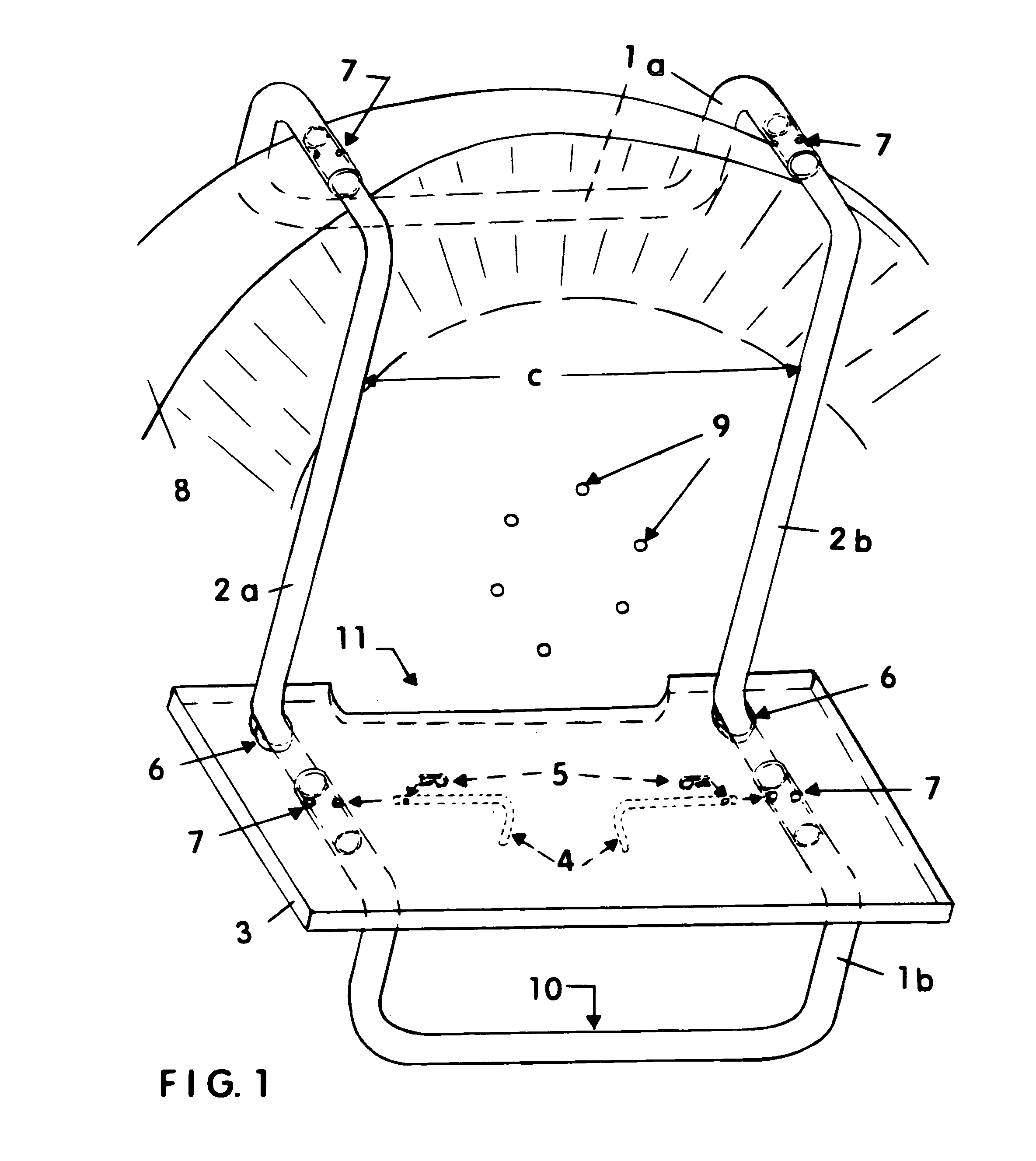 Mechanic's step with stirrup