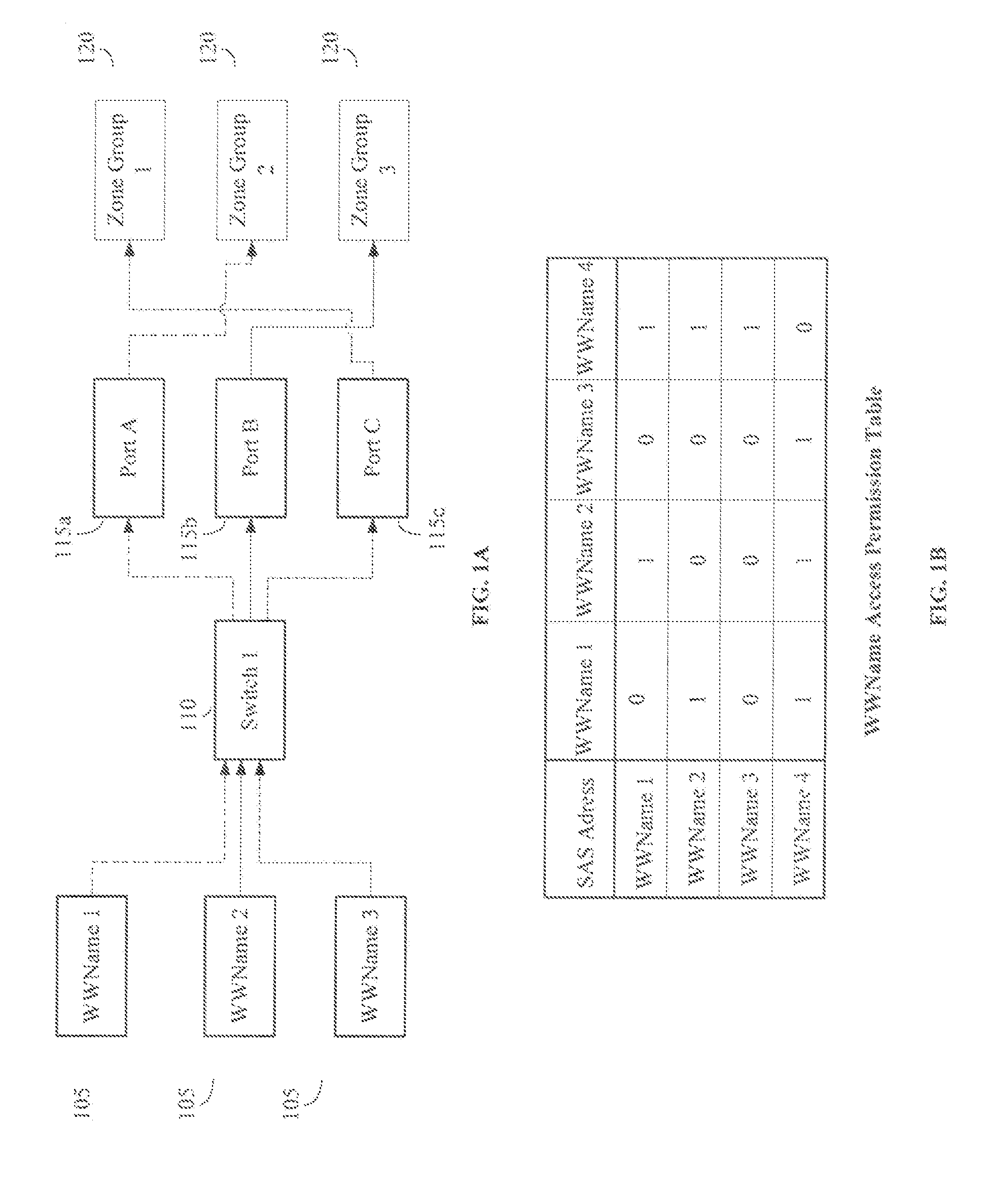 Address mapping scheme for sas zoning