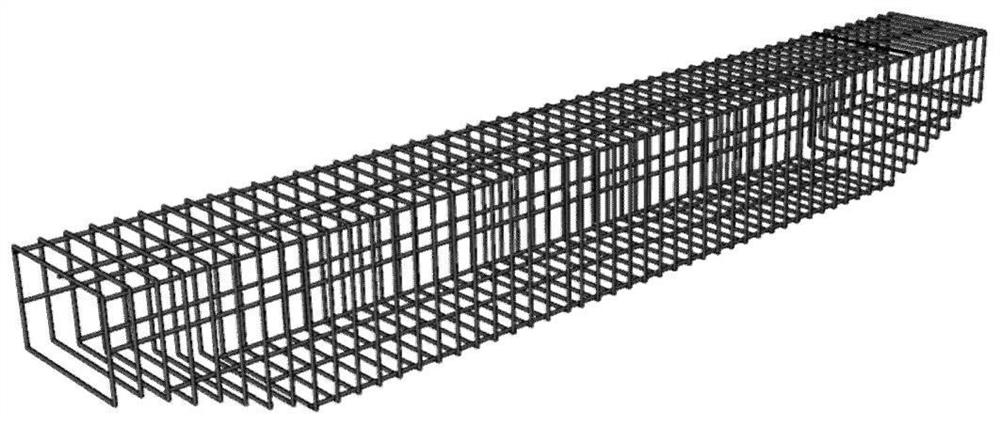 Cover beam of semi-prefabricated assembly type high-performance concrete formwork and construction method