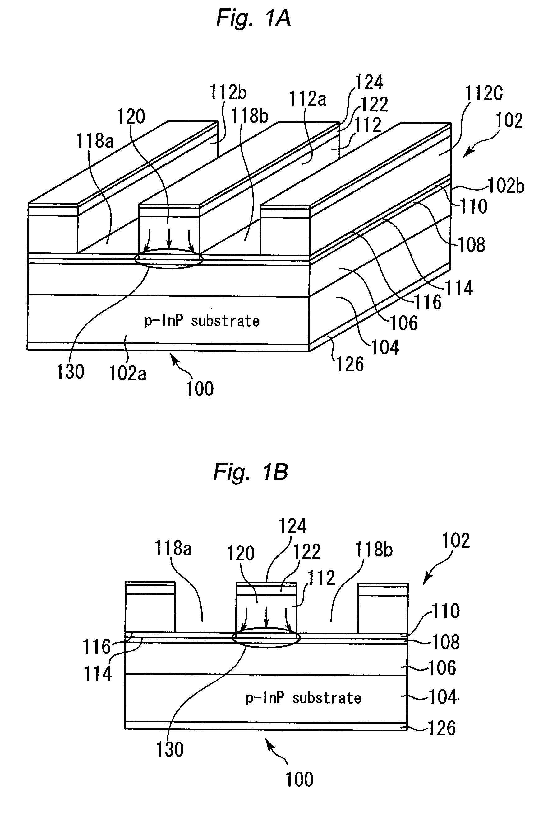 Ridge-waveguide semiconductor laser device