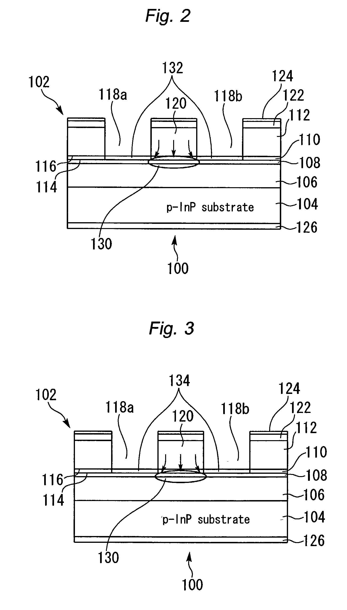 Ridge-waveguide semiconductor laser device