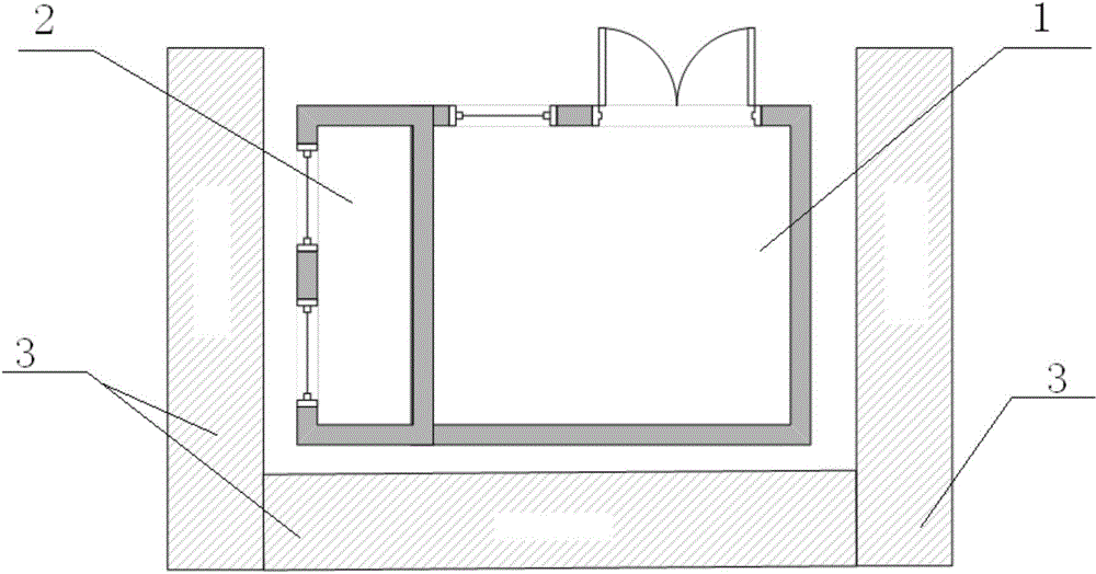 Propellant container mechanical environment test safety protection method