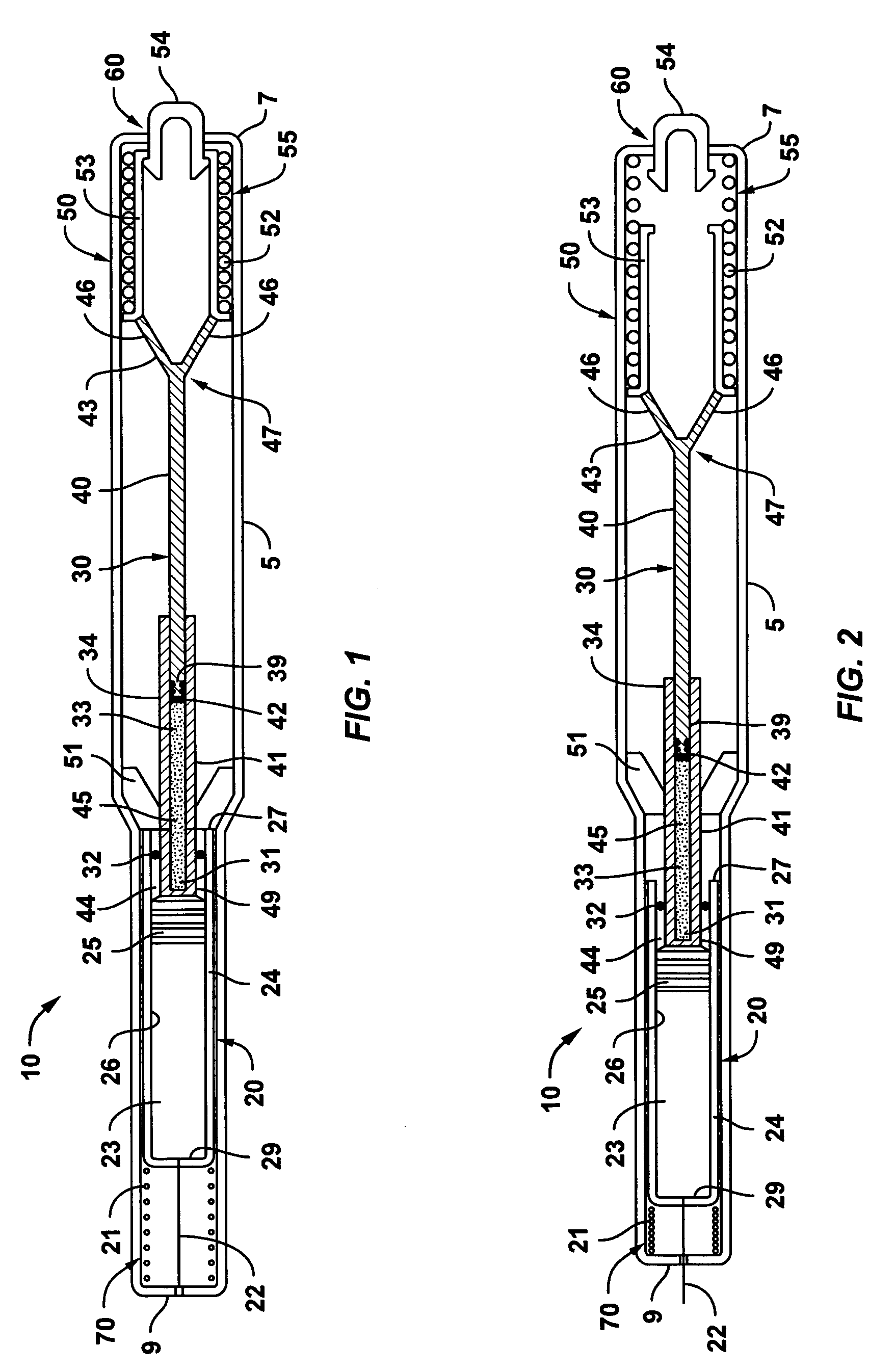 Injection device providing automatic needle retraction