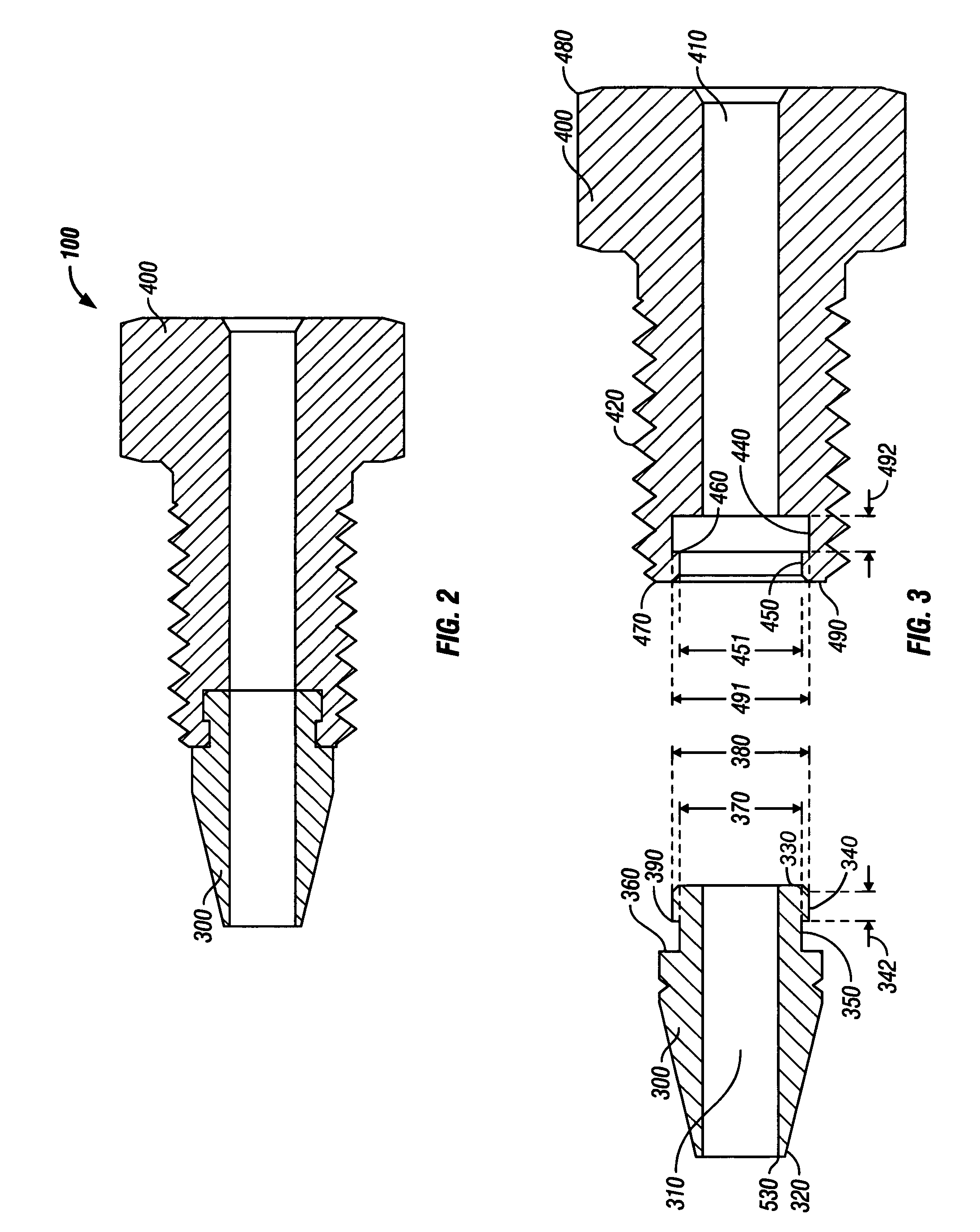 Compression fitting nut with interlocked ferrule