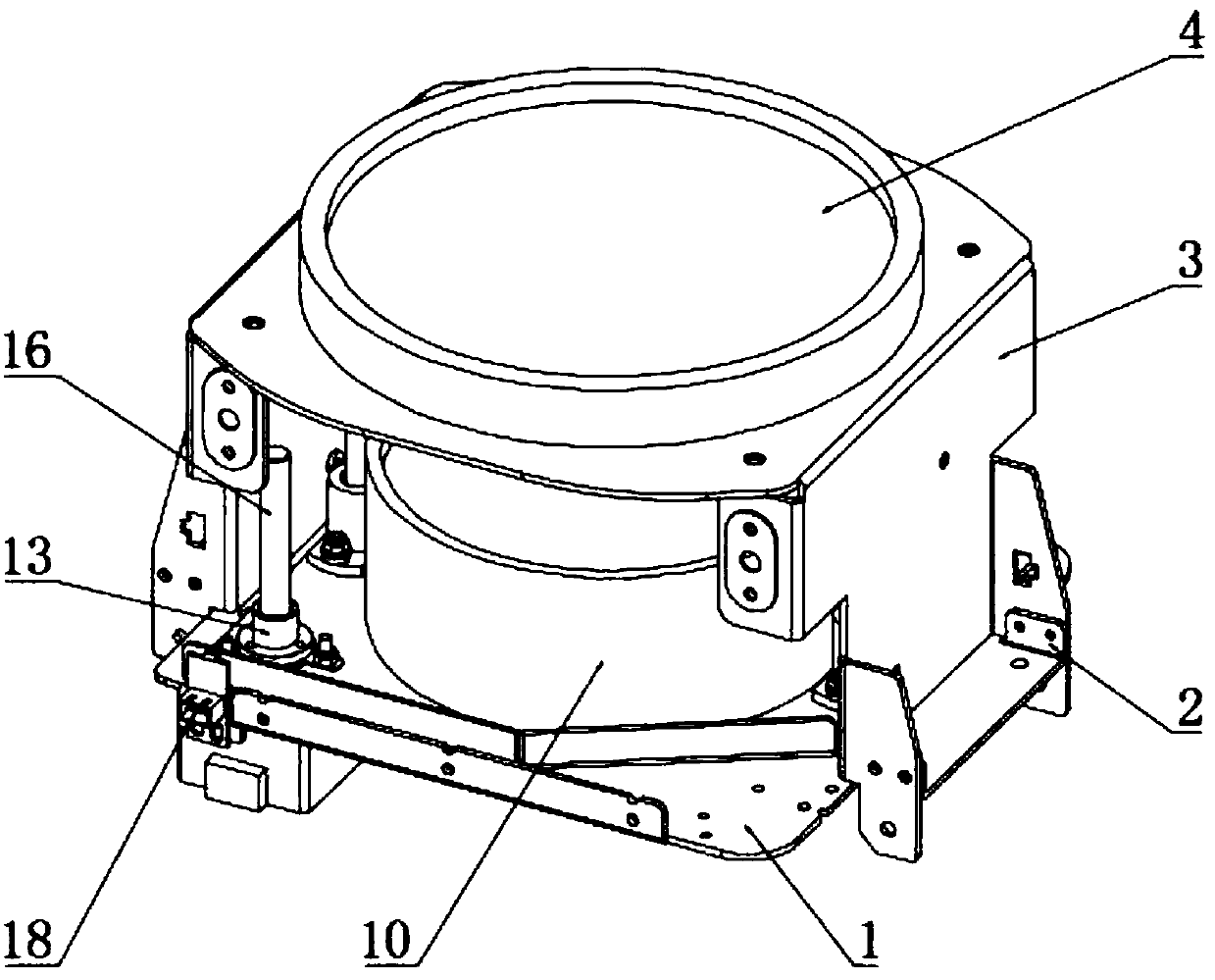 Screw motor zoom control device of stage lamp