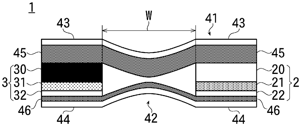 Adhesive tape structure and adhesive tape storage body