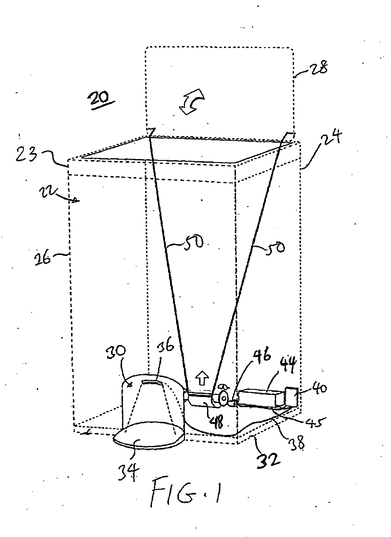 Trash can with power operated lid