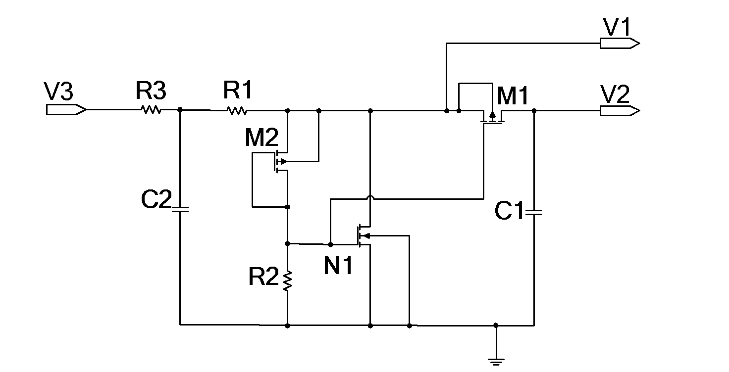 Demodulator circuit for the UHF (Ultrahigh Frequency) radio frequency identification label chip