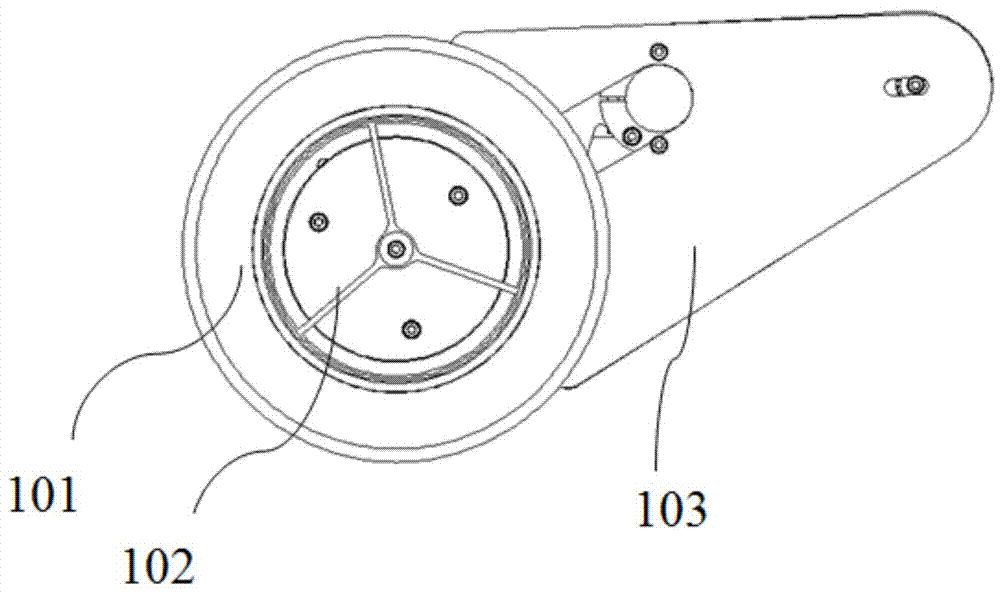 Walking chassis device for wall-climbing magnetic adsorption robot