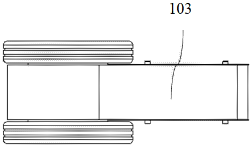 Walking chassis device for wall-climbing magnetic adsorption robot